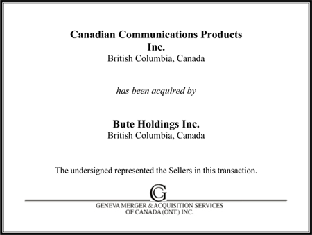 Canadian Communication Products Inc.