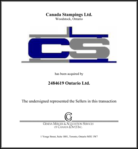 Canada Stamping Ltd.